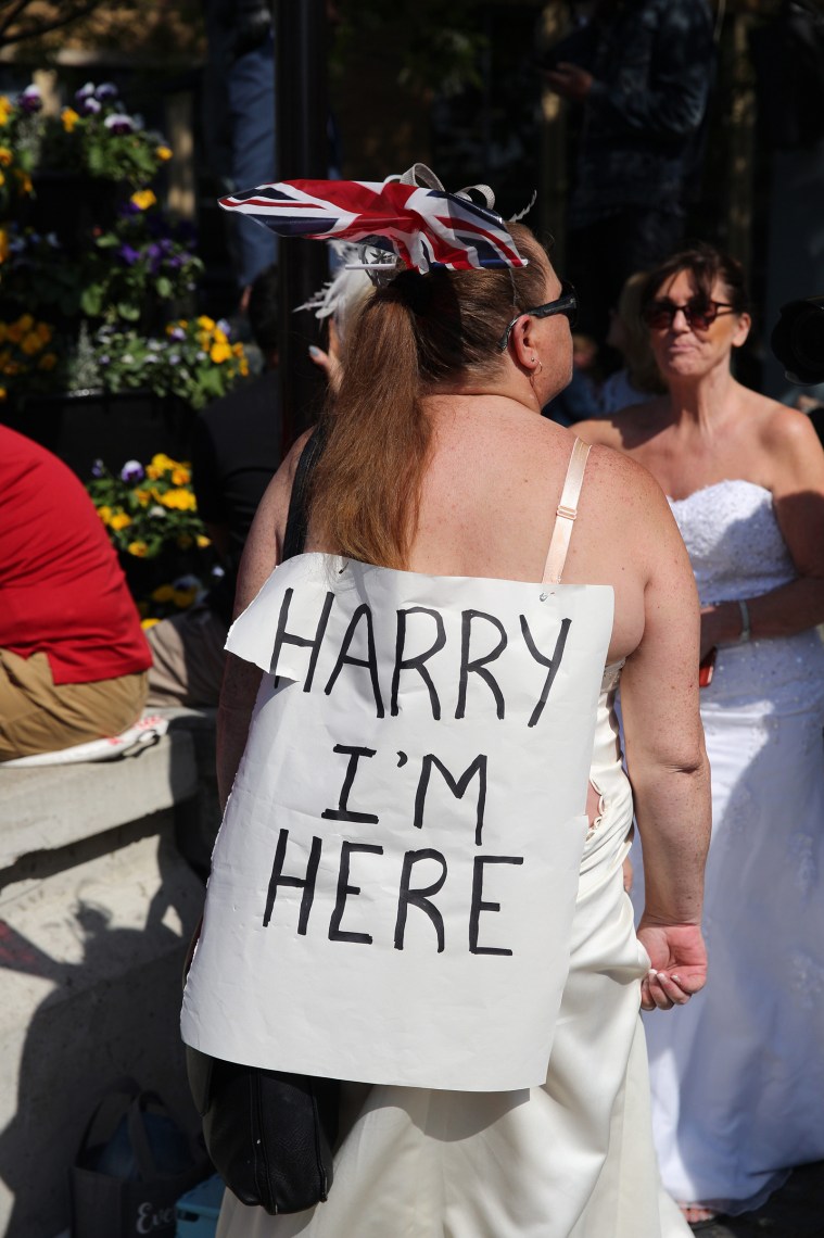 Tens of thousands of people amassed in Windsor to catch a glimpse of the newlyweds and celebrate their wedding on May 19, 2018.