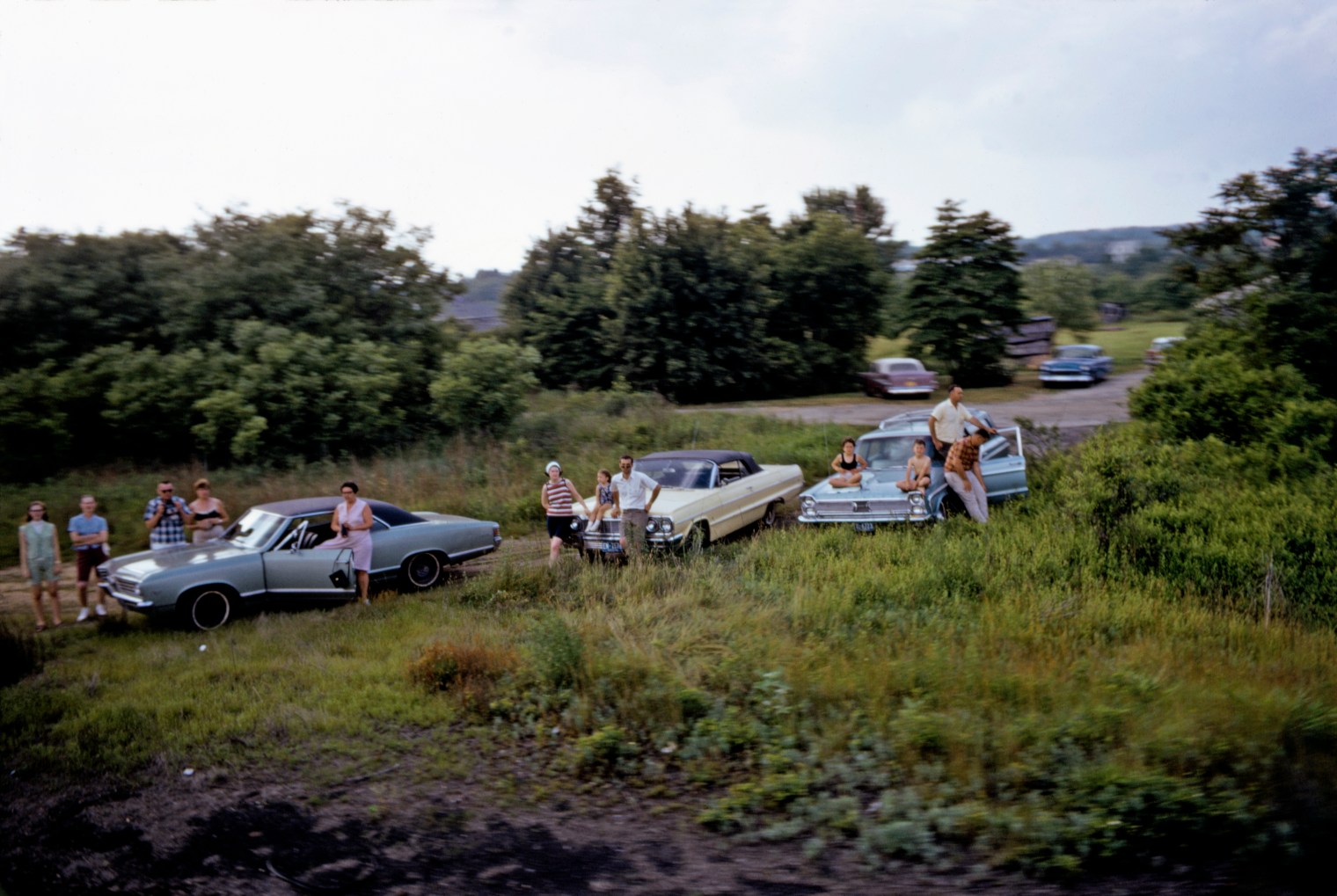 A scene from the funeral train for Robert F. Kennedy