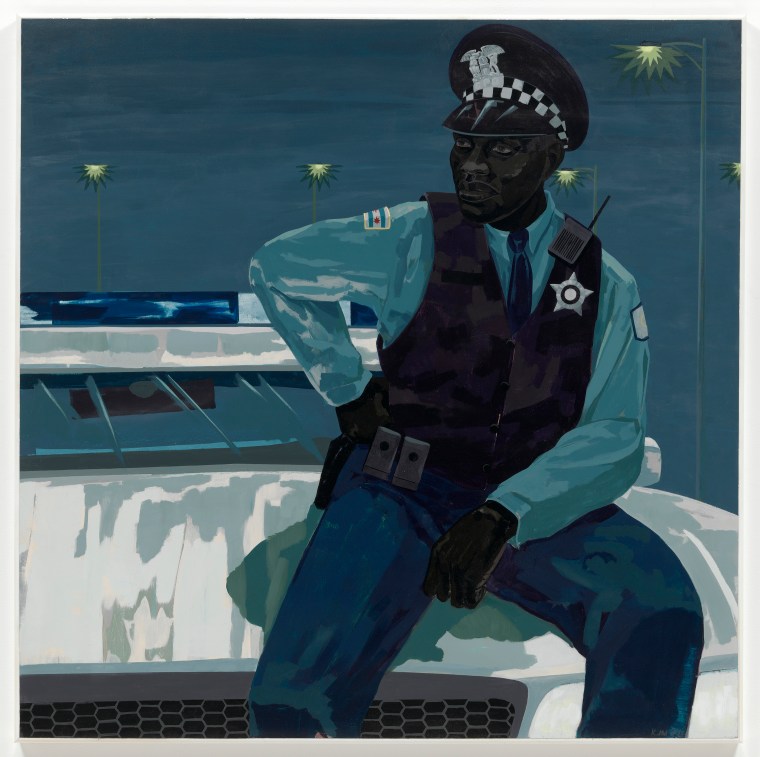 Kerry James Marshallâ€™s 2015 painting Untitled (policeman)