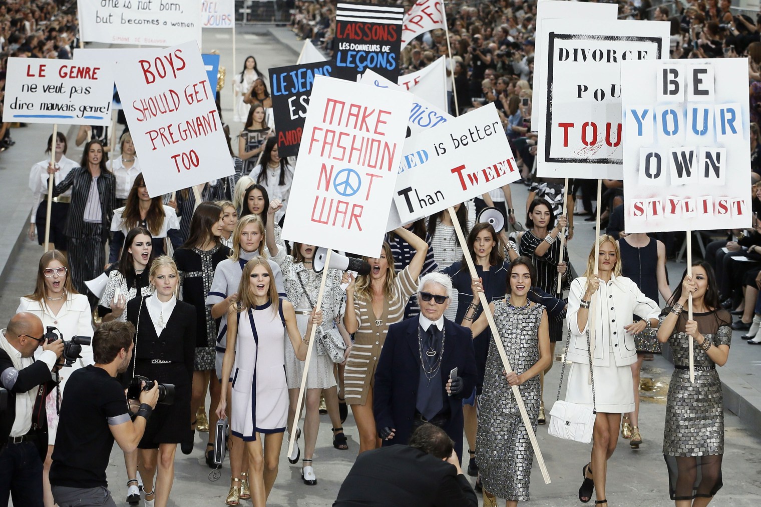 Karl Lagerfeld fashion show