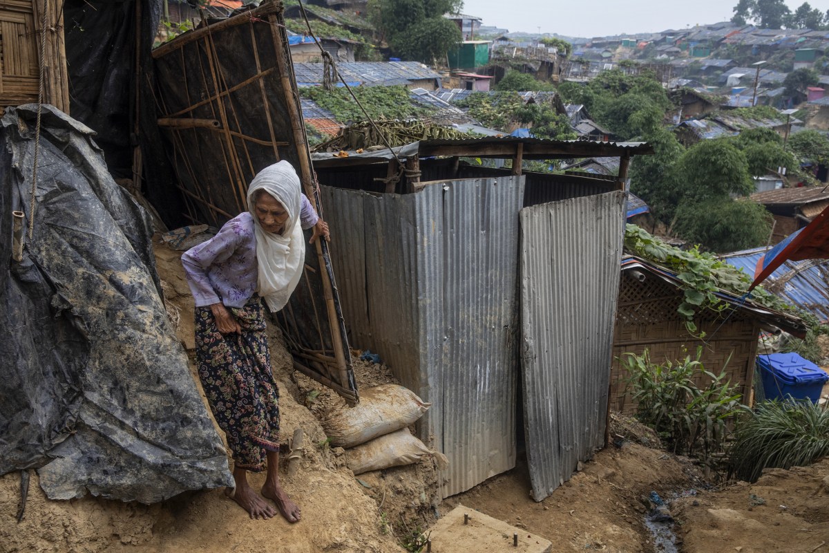 Most of the camps are built on steep hills, making walking difficult even in the dry season.