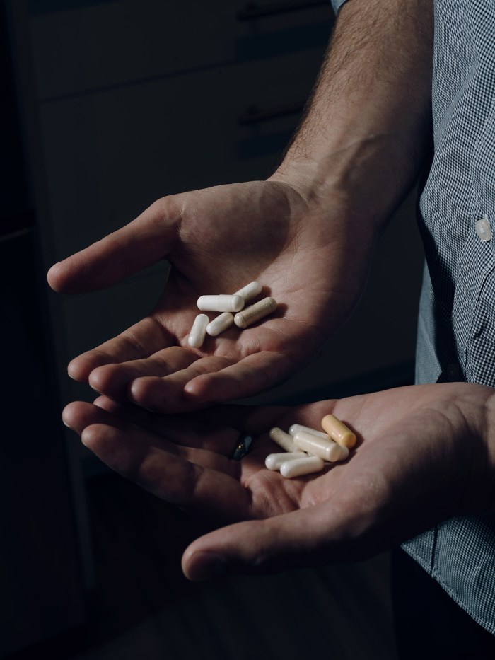 To keep his blood lead levels low, Virginia Tech shooting survivor Colin Goddard has to swallow 31 pills a day as part of his chelation treatment, a chemical process used to rid the body of excess or toxic metals.