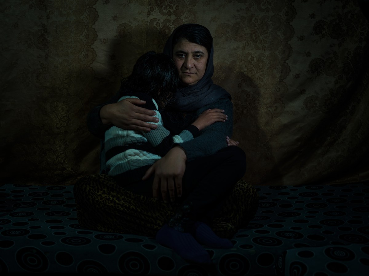 Sairan Khalaf speaks Kurdish; her daughter, 11, knows only Arabic after three years of captivity.