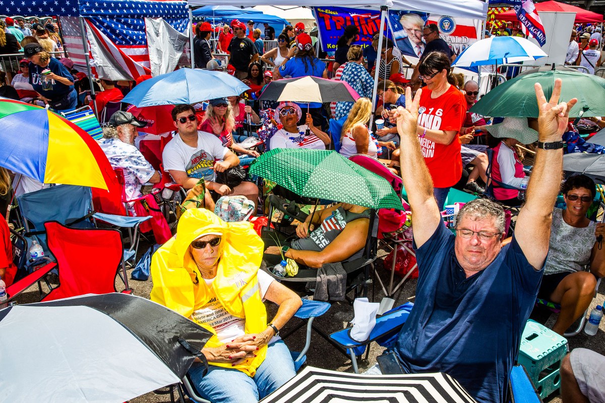 Attendees of Trump 2020 rally Orlando, Florida