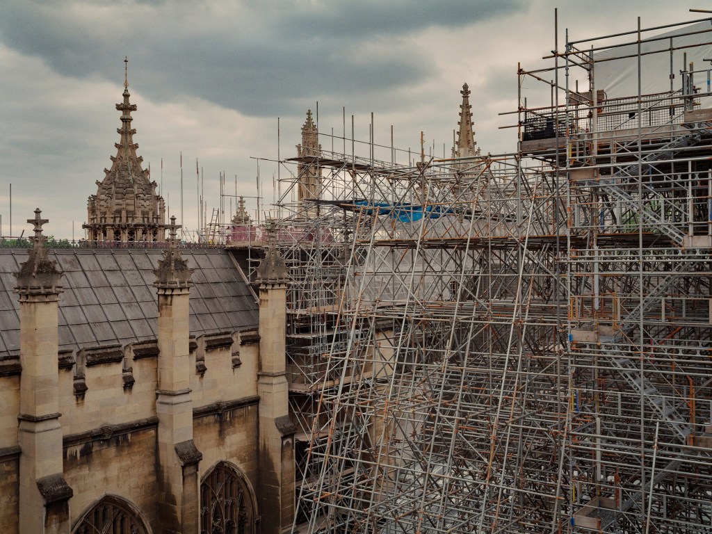 British parliament crumbling