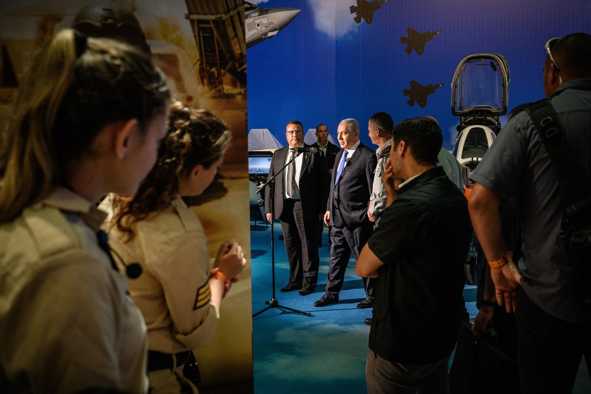 Netanyahu opens an exhibit on the Israel Defense Forces, a driver behind the nationâ€™s booming tech sector.